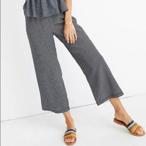 Madewell Texture & Thread Pull-On Pants in Stripe, size XS.